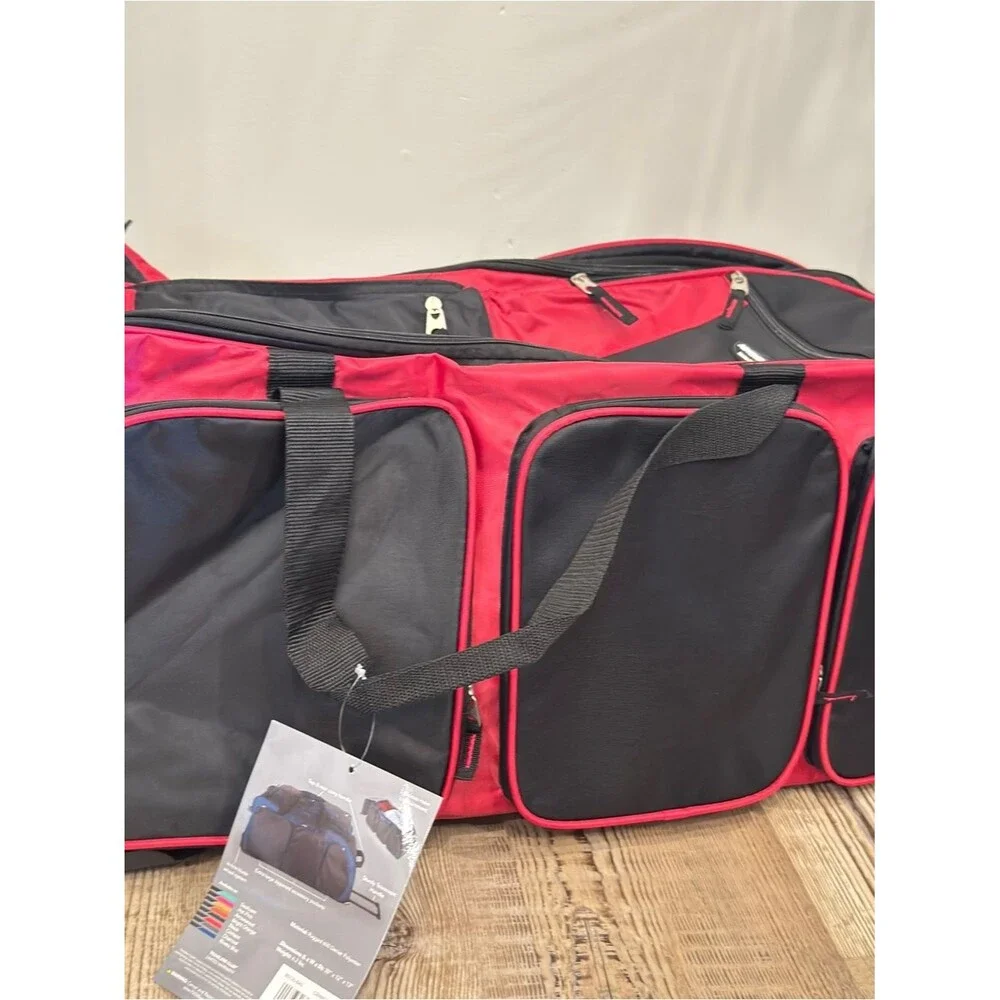 Travelers Club 30 in. Multi-Pocket Upright Rolling Duffel Bag luggage Handle